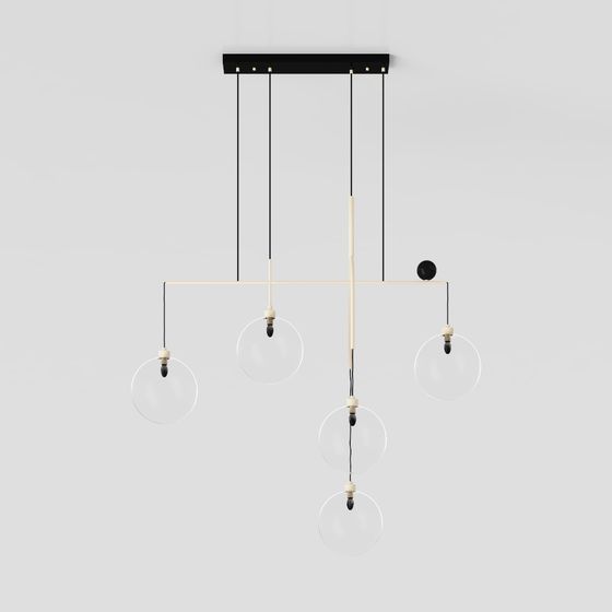 Elegant Hanging Art Lamp 3D model for Modern Spaces