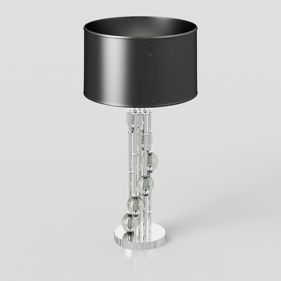 Elegant Polygonal Table Lamp 3D Model