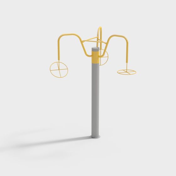 Park Fitness Equipment 3D model