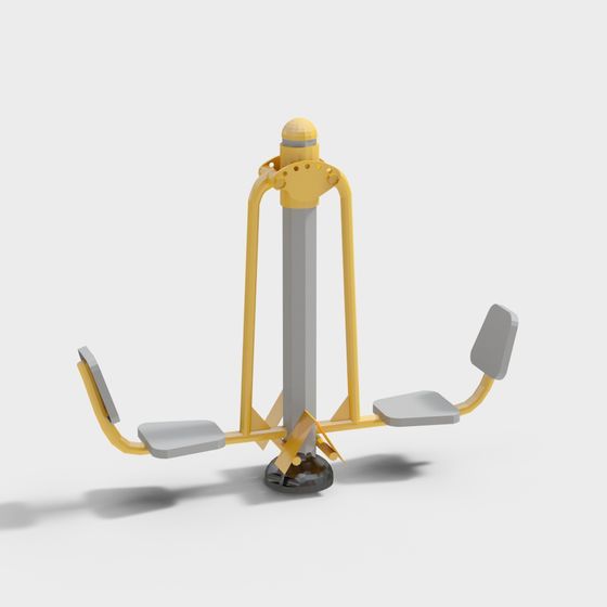 Contemporary Fitness Equipment 3D Model for Creative Use