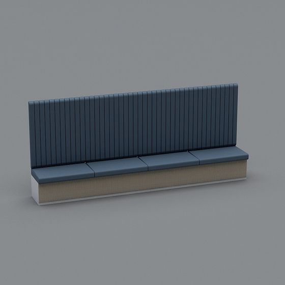 Urban Bench 3D model for Modern Cityscapes