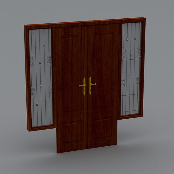 Classic Double Door 3D model