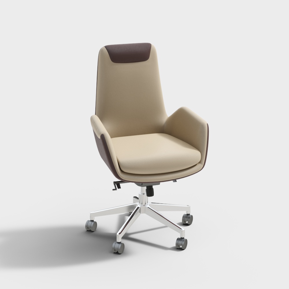 Modern Minimalist 3D Office Chair Model