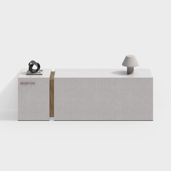 Minimalist Reception Desk 3D model