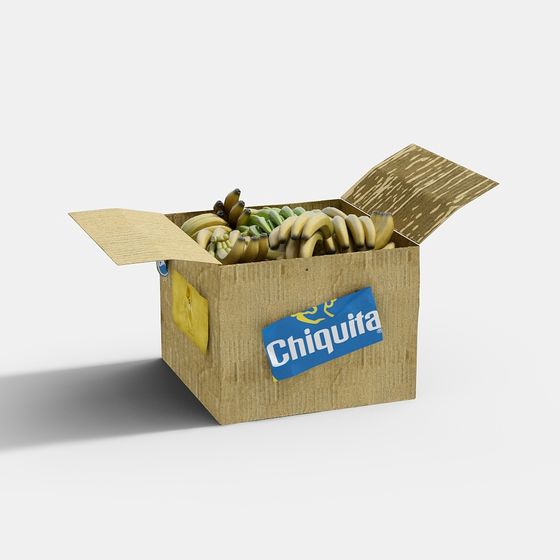 Chiquita Banana Box 3D model for Creative Projects