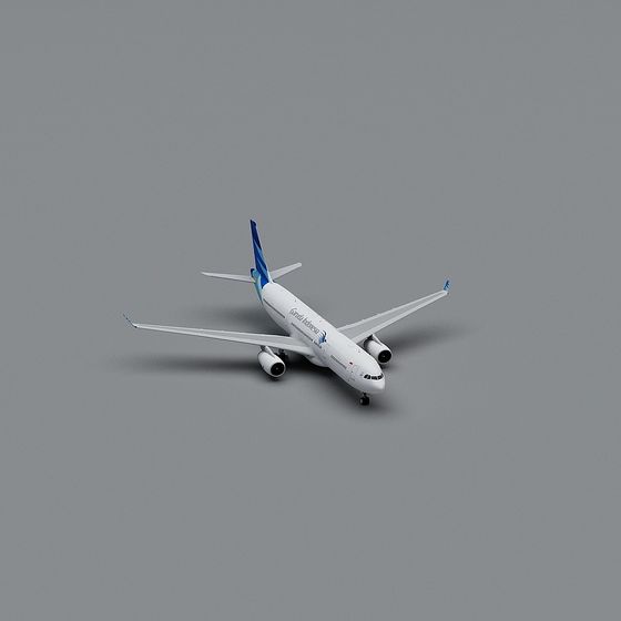 Dreamy Wings of Flight: GARUDA INDONESIA Aircraft 3D model