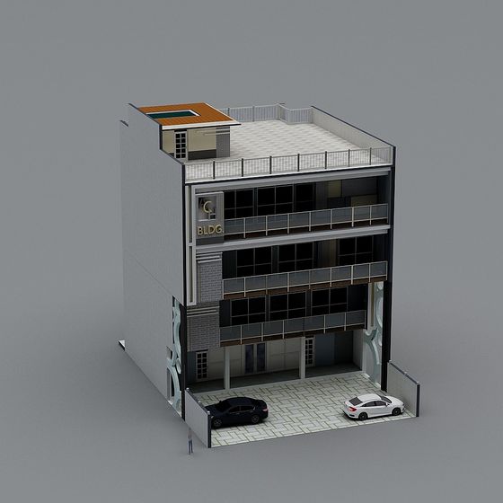 City Light Modern Architectural 3D model