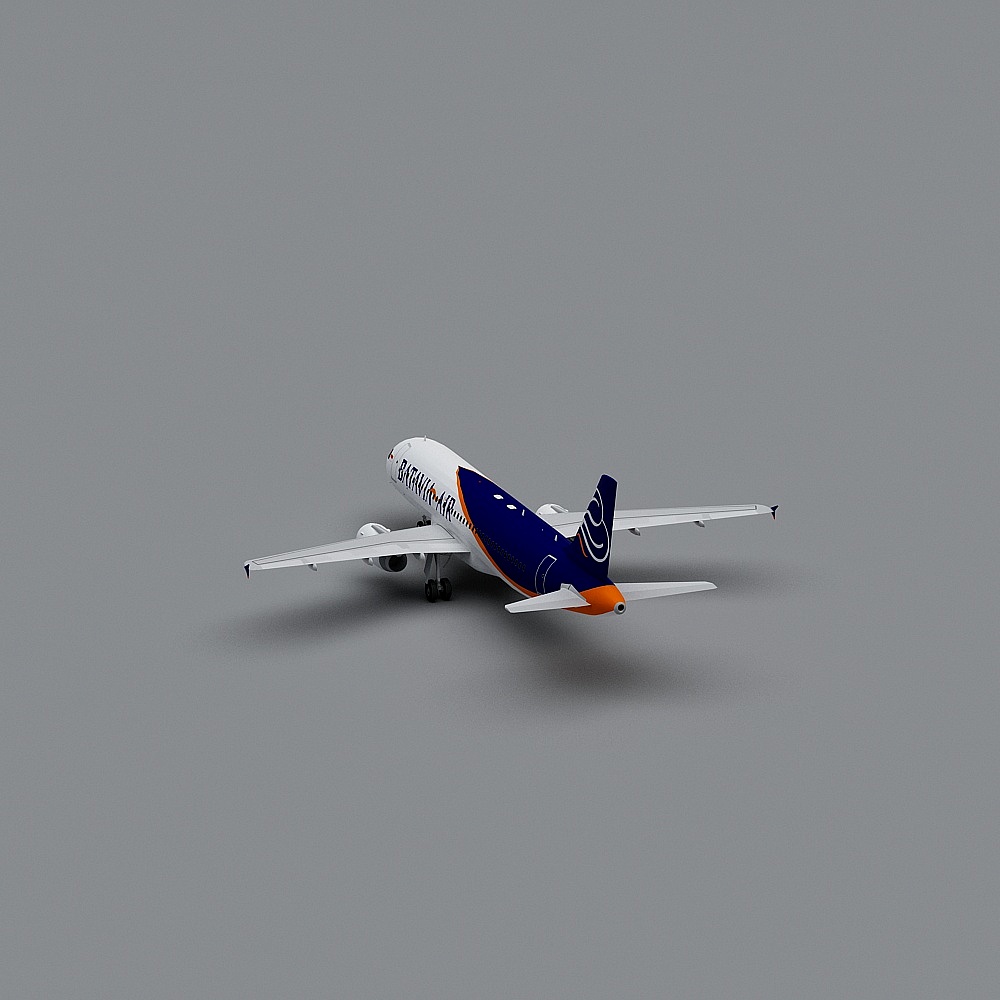 Aerodynamic Airplane 3D model - The Sky Traveler