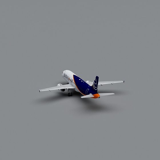 Aerodynamic Airplane 3D model - The Sky Traveler