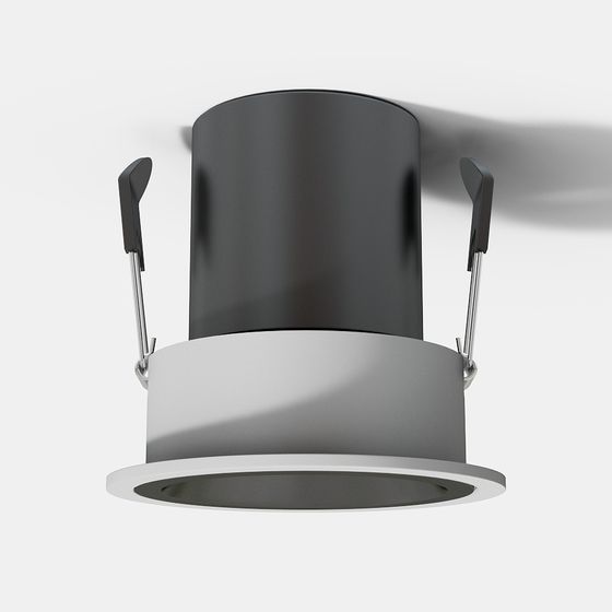 Futuristic Minimalist Embedded Light Fixture 3D model