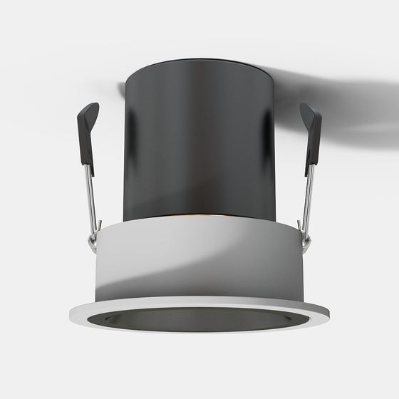 Gray Downlight 3D Model for Contemporary Lighting