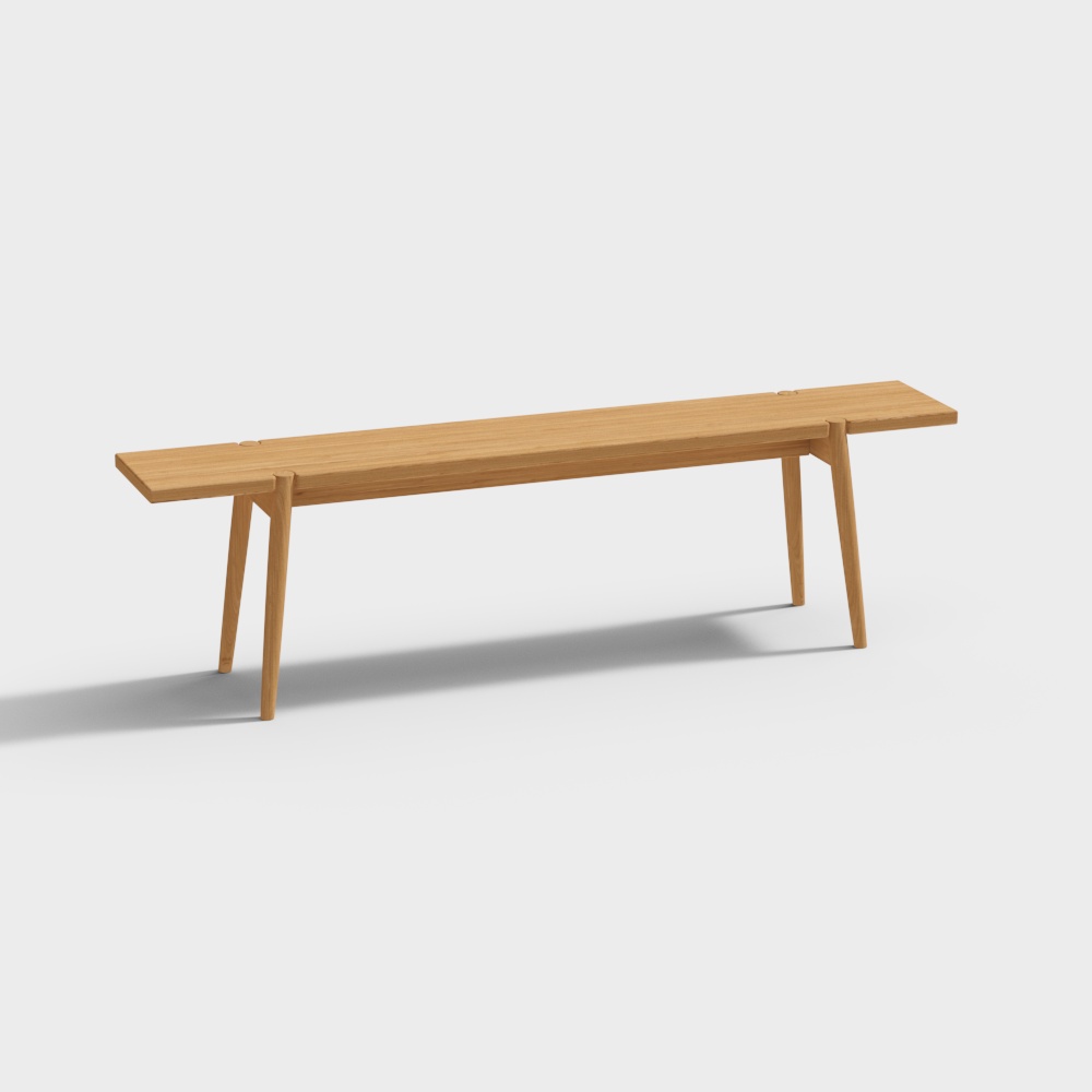 Zwei schwarze Holzbänke mit Zapfenverbindung 1,7 Meter