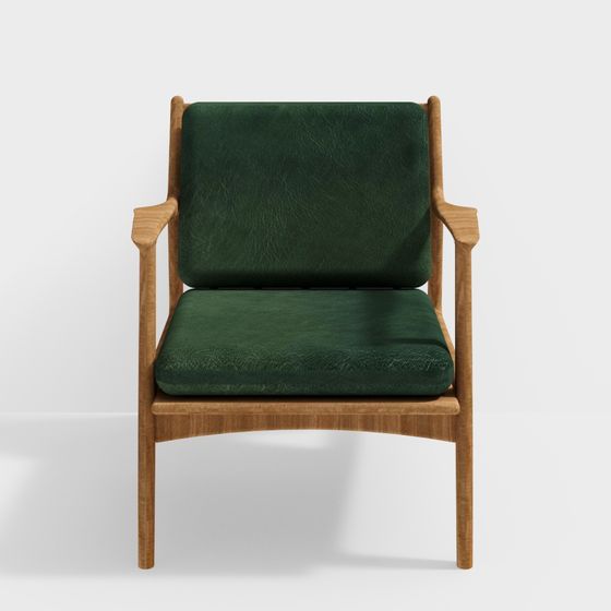 Fauteuil de travail simple Lesen en bois noir