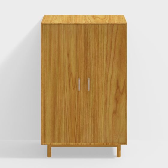 Armoire quatre saisons en bois noir de type D