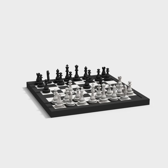 Classic Chess 3D Model for Creative Projects
