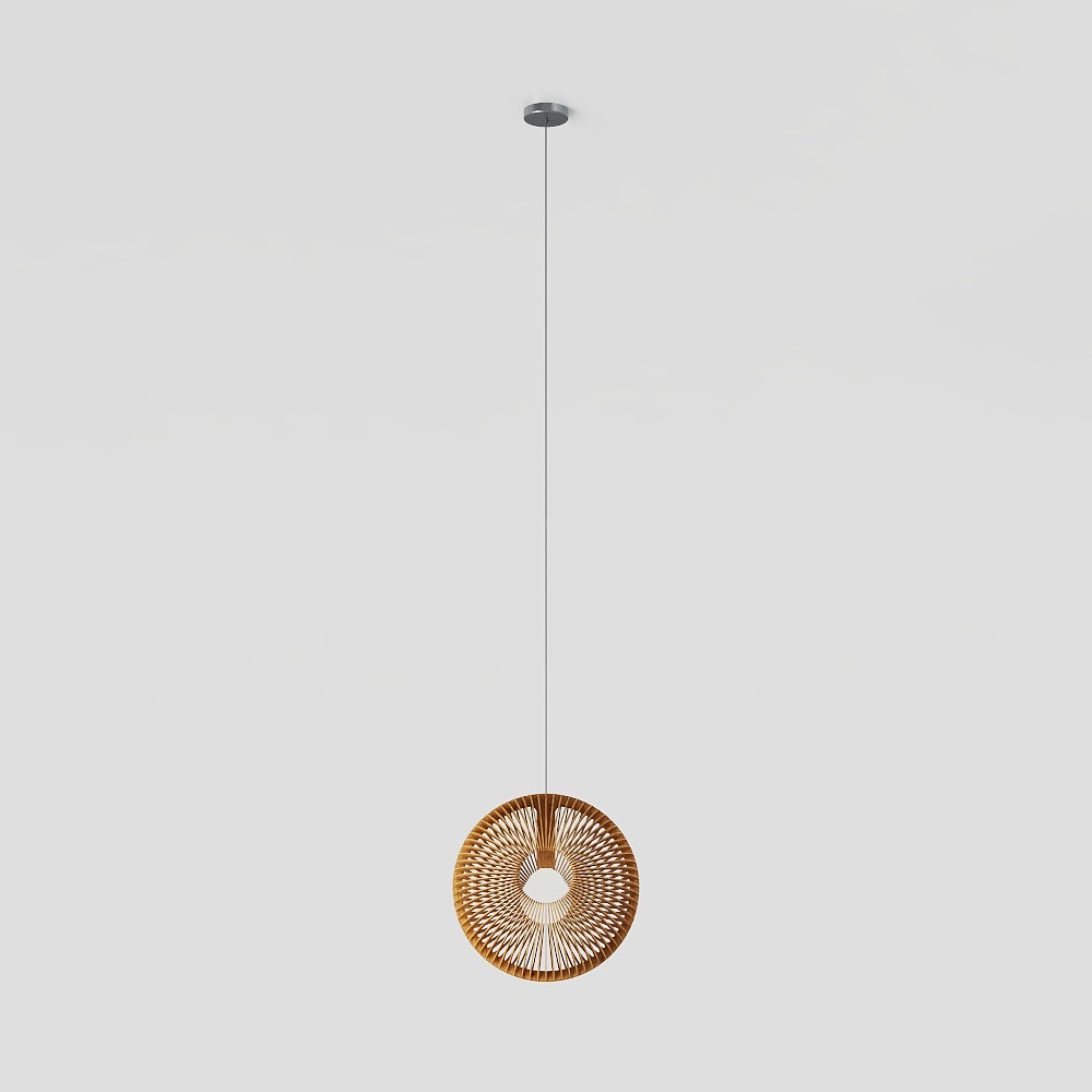 Low Poly Artistic Pendant Light 3D model