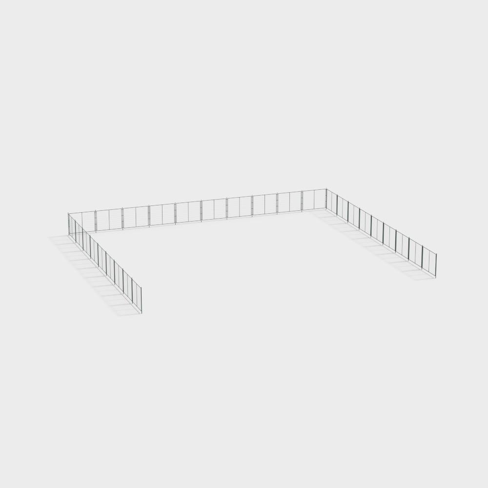 รั้วในไซต์วิศวกรรมที่ทันสมัย