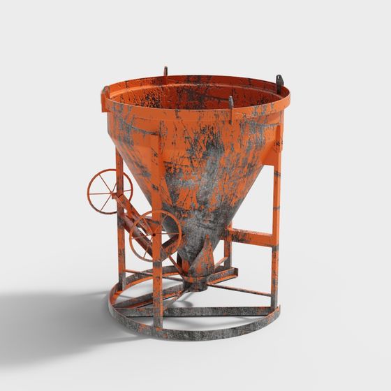 Industrial Concrete Mixer 3D Model