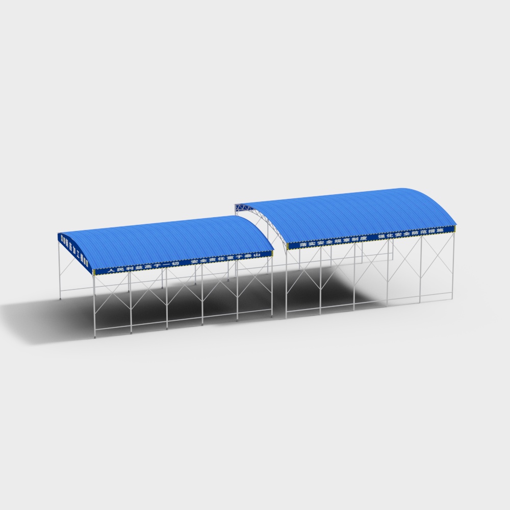 Industrial Canopy 3D model for Creative Projects