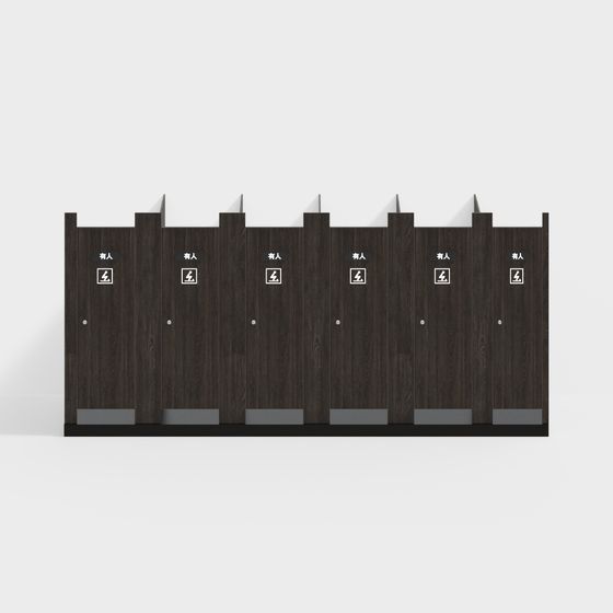 Urban Public Toilet Stall 3D model