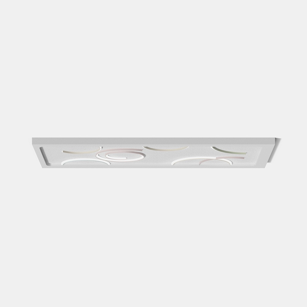 Artistic Ceiling Panel 3D Model – Curved Hollow Design