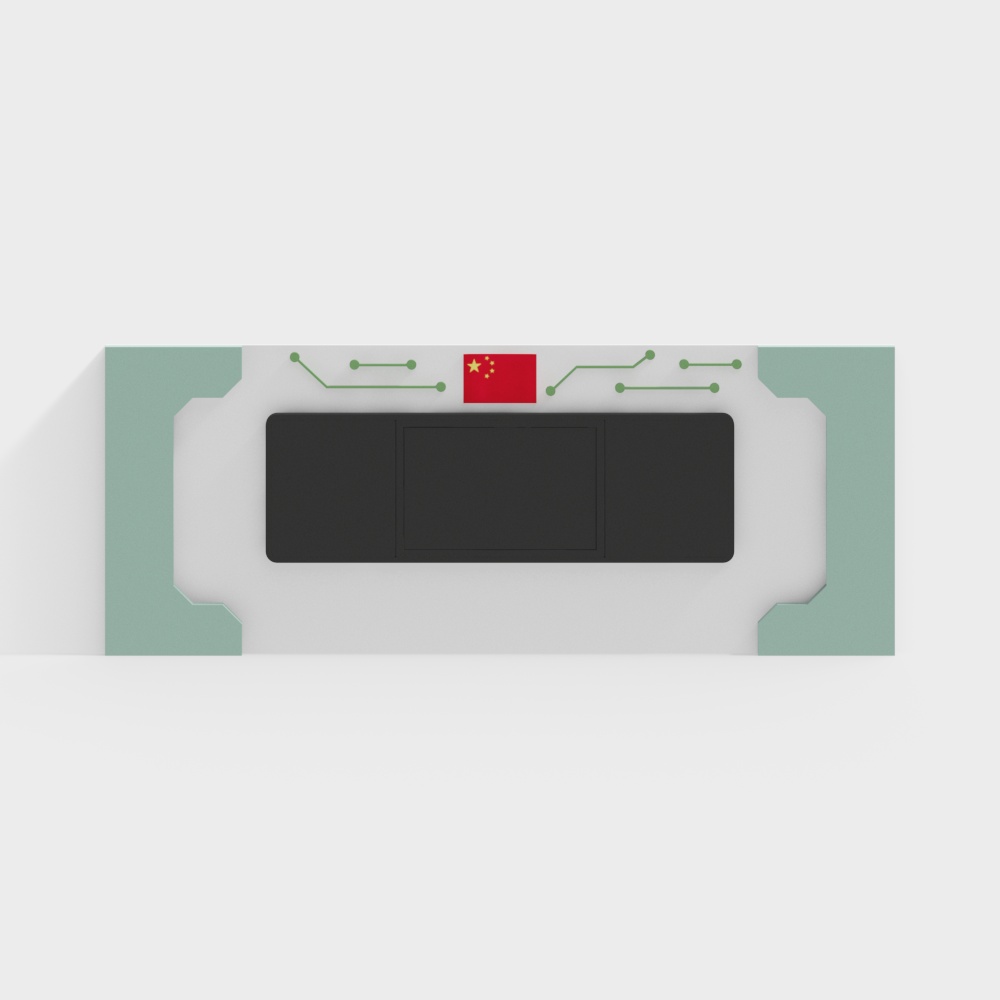 Modern classroom background wall