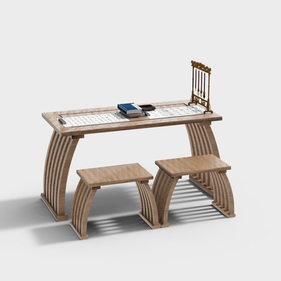 Artisan Desk 3D model for Creative Spaces