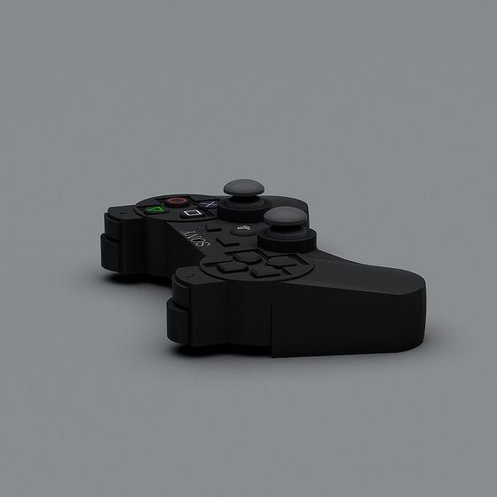 Low Poly Game Controller 3D model Inspired by Classic Design