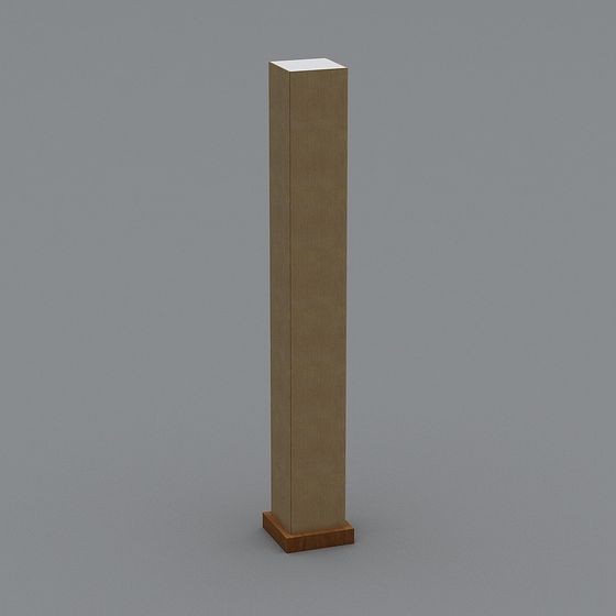 Elegant Low-Poly Column 3D model for Creative Projects