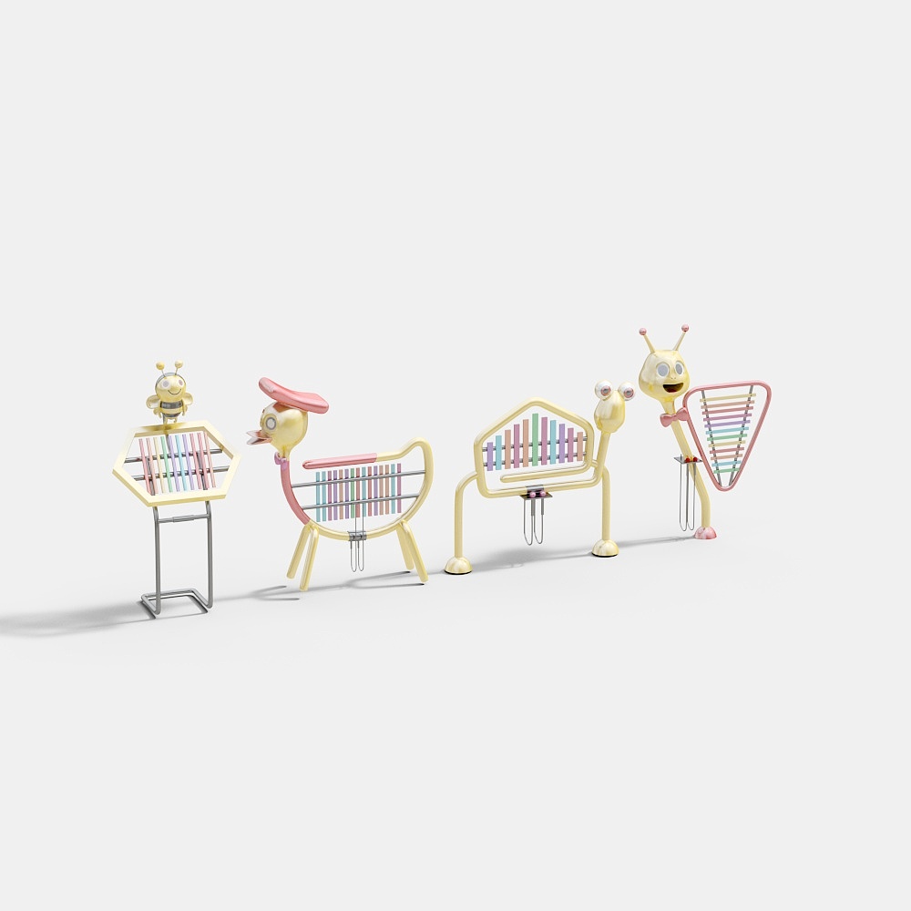 Modern kindergarten animal musical instruments