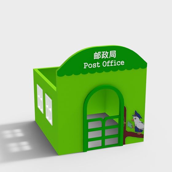 Charming Post Office Cottage 3D model