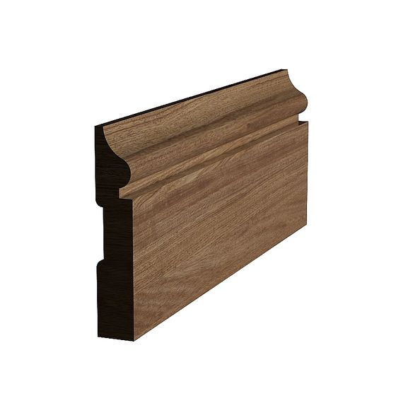 Skirting Line 3D Model in Black