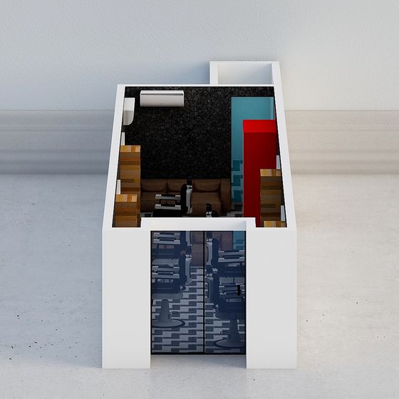 Urban Living Room 3D model