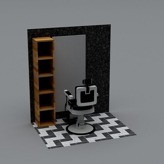 Modern Stylish Hair Salon 3D model
