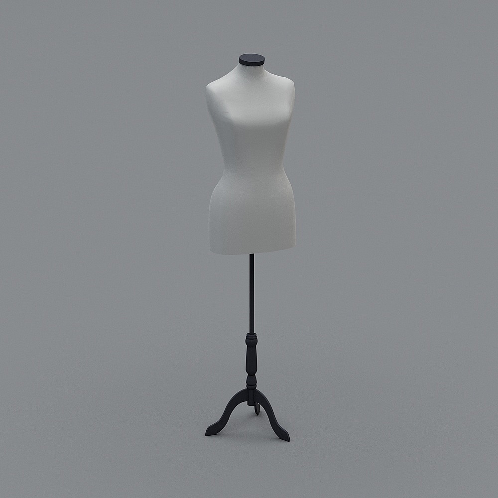 Minimalist 3D Model for Fashion Design