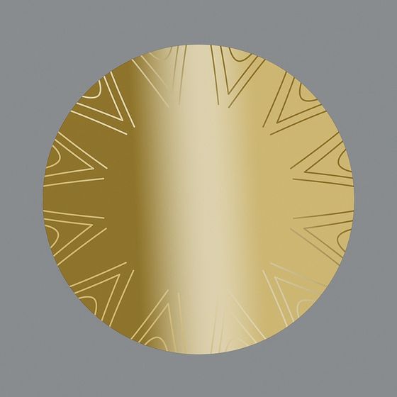 Elegant Circular Decorative Panel 3D model