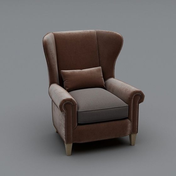 Vintage Style 3D Chair Model with Elegant Design