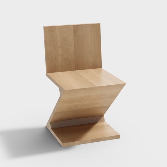 Zigzag Chair 3D model