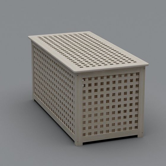 Nature-Inspired Low Poly Storage Box 3D model