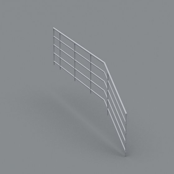 Urban Railing 3D Model for Creative Projects