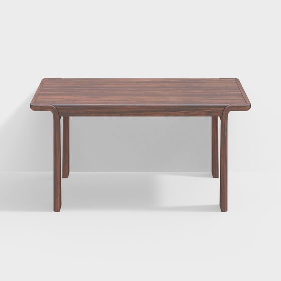 Elegant Low Poly Dining Table 3D model