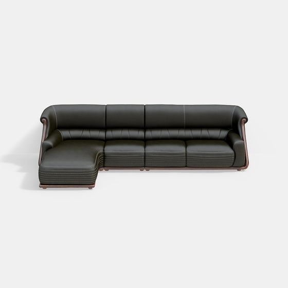 Modern Low-Poly Sofa 3D model