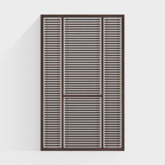 Stylish Low Poly Door 3D model