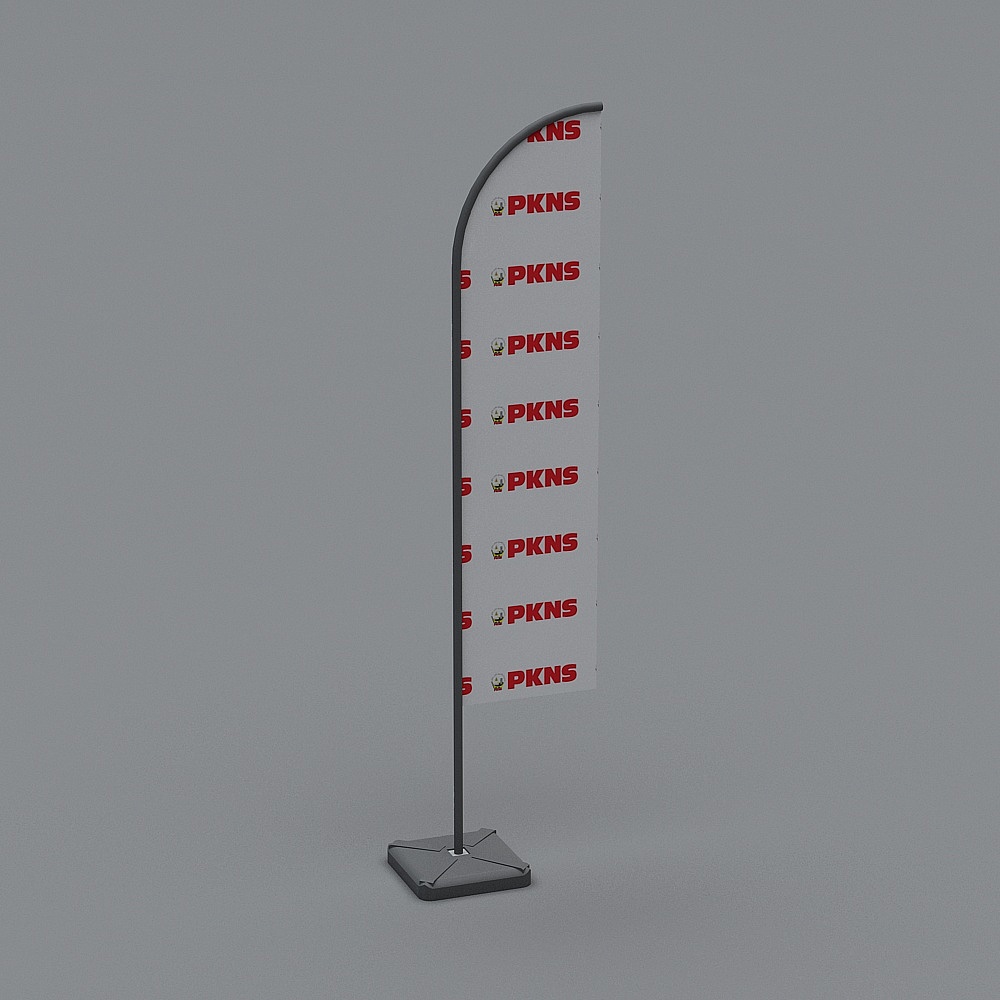 Eye-Catching Sail Billboard 3D model