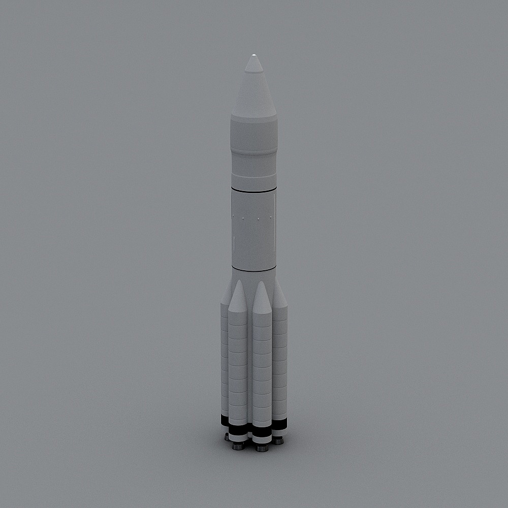 Space Explorer Rocket 3D model