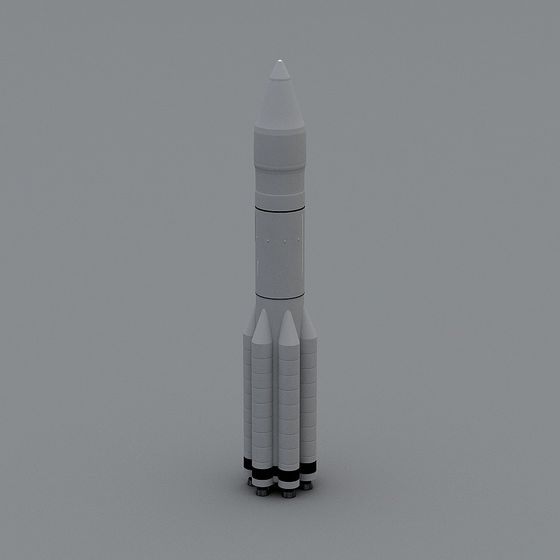 Space Explorer Rocket 3D model