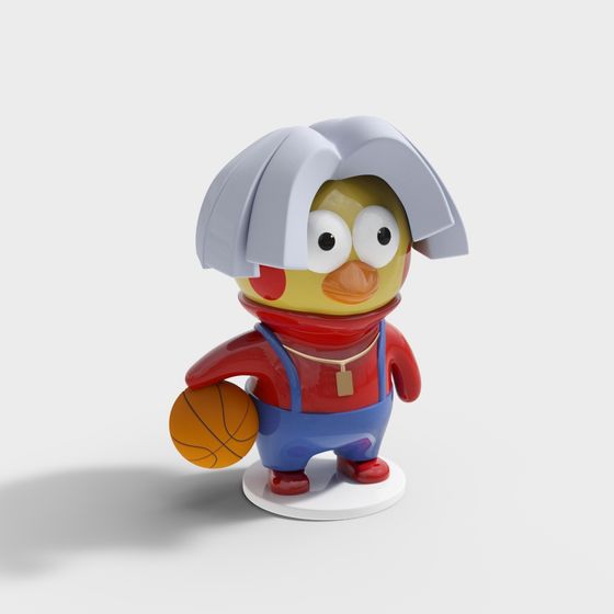 Cute 3D Duck Model for Creative Projects