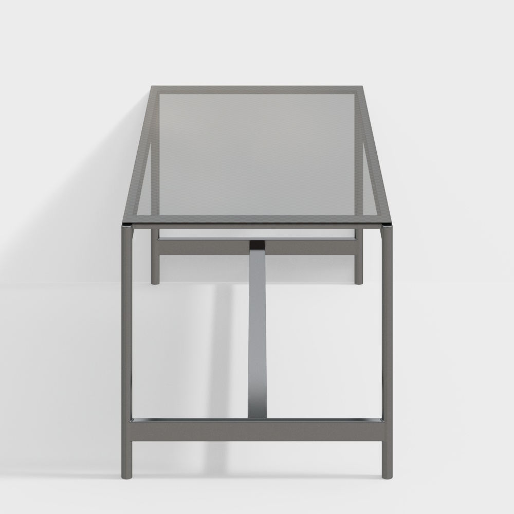 Bosheng Modern Style Glas Metall Wohnzimmer 0.4m Beistelltisch-Malmö-BSAB2082A