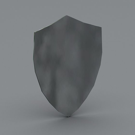 Low-Poly Historical Shield 3D model