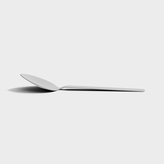 Elegant Low-Poly Spoon 3D model